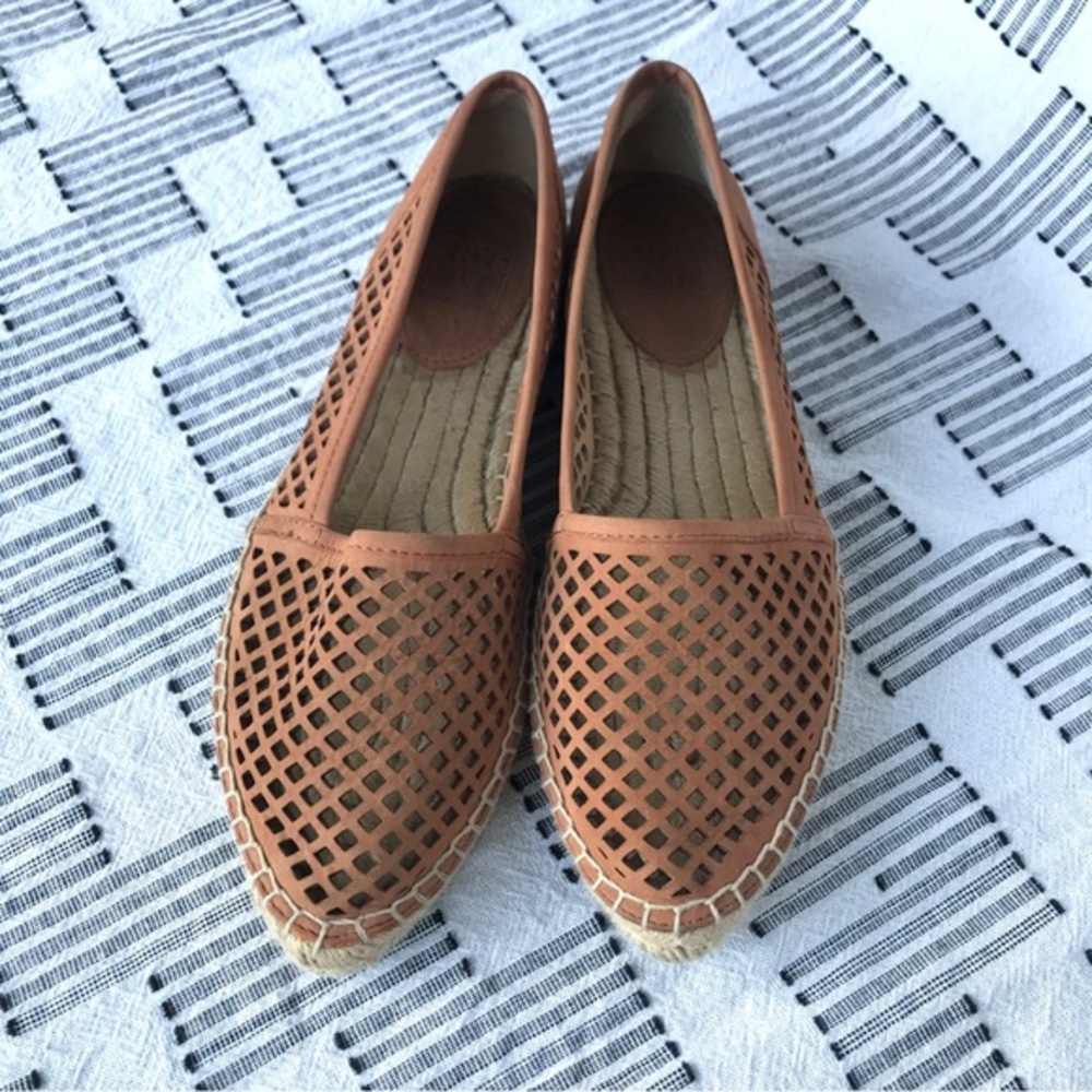 FRYE // Lee A Line Perf Espadrille Flat Mocassin Size 8.5 - Picture 6 of 11